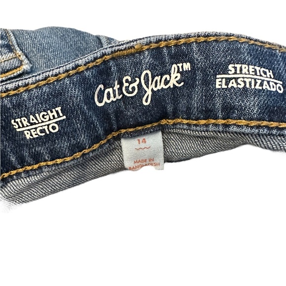 Cat & Jack Boys 14 Straight Jeans Stretch & Boys 14 Straight Black Pants- BUNDLE - Picture 7 of 11